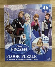 NEW Disney Frozen 46 Piece Floor Puzzle 24" x 36" Cardinal