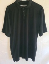 Ariat Tek Heat Series Mens Large Short Sleeve Polo Shirt Black