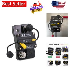 3/8" Studs 200 Amp Circuit Breaker with Manual Reset for Automotive RV Marine...