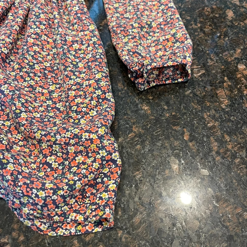 Vestido informal Carter’s Girl 10 A Ditsy floral manga larga peso ligero country Foto 4 de 4