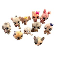 Lot of 10 Disney Jr T.O.T.S. TOTS Tiny Ones Flocked Animal Figures Bobble Head
