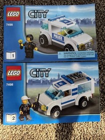 My Lego 7498 City-Town Police Station, 100% minifigures, manuals, & Lego bricks
