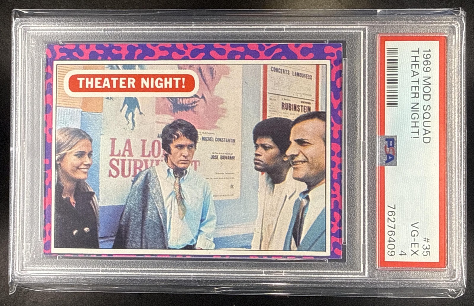 1969 Topps MOD SQUAD #35 Theater Night! PSA 4 Vintage TV DB5 view 1