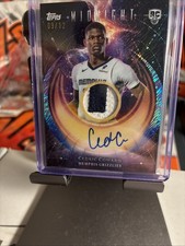 🔥2025-2026 Topps Midnight Cedric Coward Rookie Jersey Auto /12🔥PLAYER WORN SSP