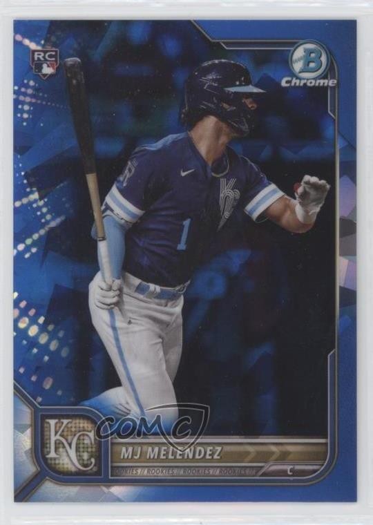 2022 Bowman Chrome Sapphire Edition MJ Melendez #25 Rookie RC uk2