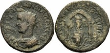 Philipp II Nisibis Bronze Tempel Tyche Widder Flussgott Mygdonius SNG Cop. 240