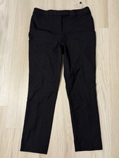 NEW Talbots Black High Waist Straight Leg Pants High Rise Stretch 8P Petite 8