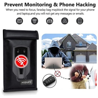 Faraday Bag Phone Jammer & Key Blocker 2pk