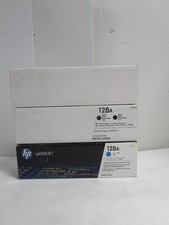 HP 128A CE320A CE321A CE323A LaserJet Printer Toner Cartridge LOT OF 3 FREE SHIP