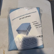 2x Pet Pee Pads Washable 34. X 52 Inch, Reusable Puppy Pads with Fast Absorbent