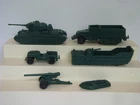 Marx  4757 Battleground  / Complete Set of U.S. Tanks / Vehicles  (A)