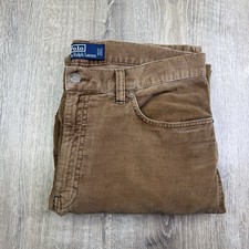Vintage Polo Ralph Lauren Corduroy Cords Pants Brown Men  s Size 31x32