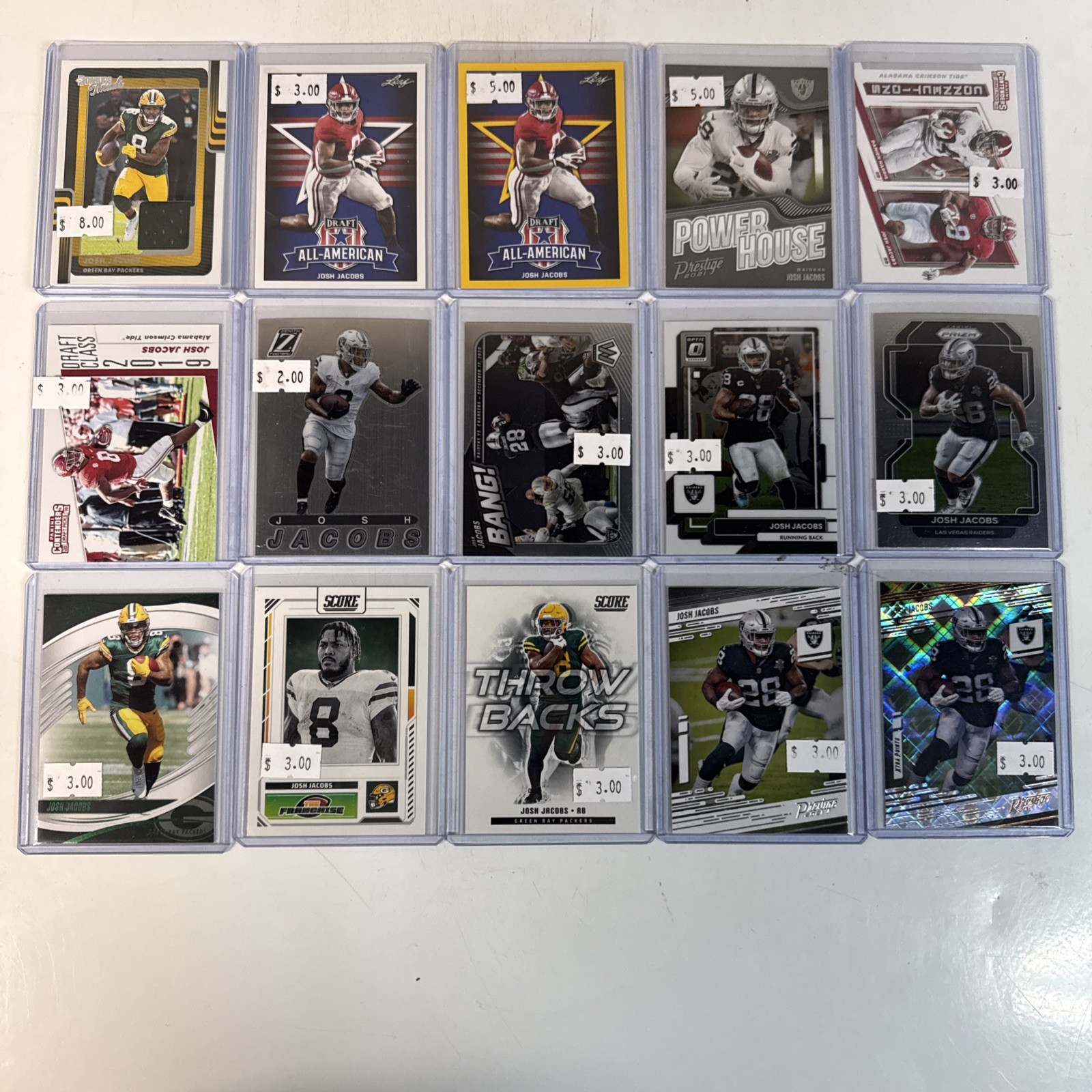 Josh Jacobs Lot Of 30 Cards