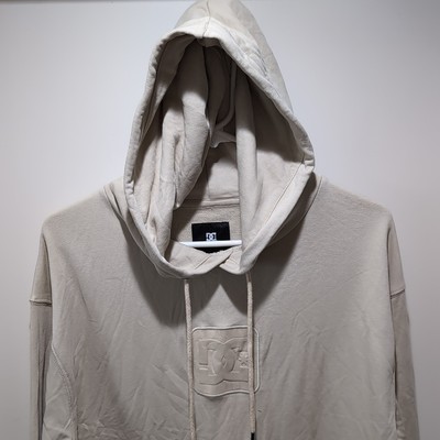 DC Shoes Men's Pullover French Terry Hoodie Size Medium Cream Color Lt. Weight