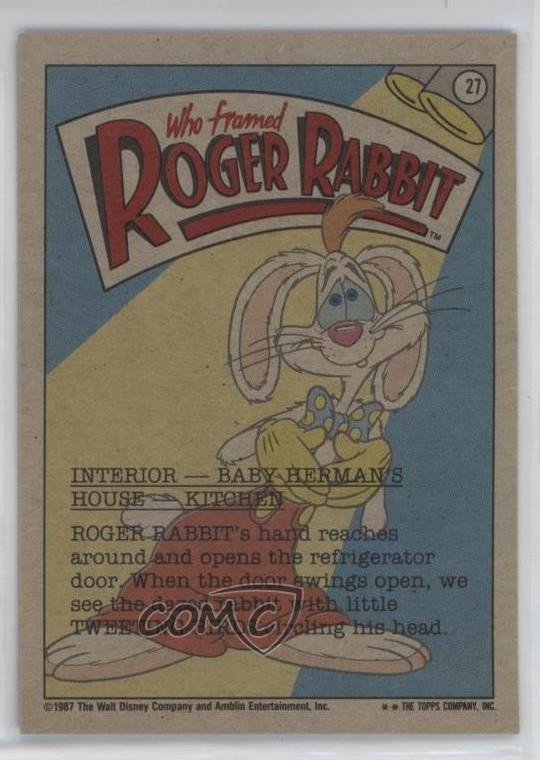 1987 Topps Who framed Roger Rabbit Roger's Tweeting Birds! #27 10ou | eBay