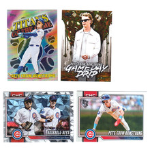 Peter Crow-Armstrong 4 cards w/ Inserts CRACKED Ice, Game Day Drip, Titans Cubs