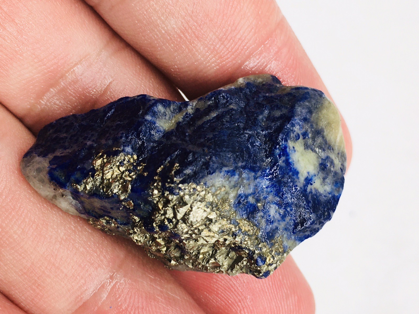 Raw Lapis Lazuli with Gold Pyrite Madani Origin Rough Gemstone A+++ RB1