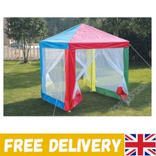 Stylish Multicolored Outdoor Gazebo for Kids - Shade & Insect Protection