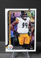 2025 Topps Chrome Football White Refractor /30 RC Derrick Harmon #361 Steelers