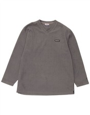 REEBOK Mens Fleece Jumper Medium Grey DM01