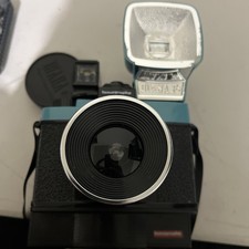 Lomography Blue & Black Diana F+ 120 Medium Format Film Camera bad flash