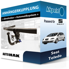 Für Seat Toledo 04.2004-05.2009 AUTO HAK Anhängerkupplung abnehmbar neu