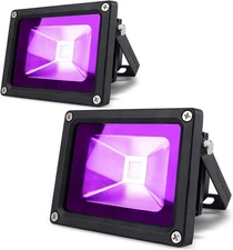2 Pack 10w LED Black Light Blacklight for Fluorescent Neon Glow in The Dark