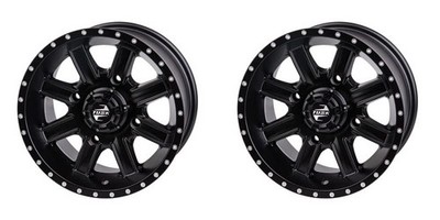 (2 Pack) 4/156 Tusk Cascade Wheel Matte Black For YAMAHA RAPTOR 250 2008-2013