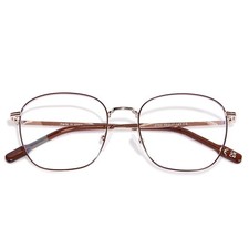 Metal Blue Light Blocking Glasses for Women Men Square Computer Eyeglasses An...