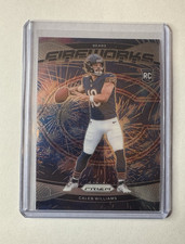 Caleb Williams 2024 Panini Prizm Fireworks Rookie #25 Bears NFL Football Card