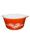 Vintage Pyrex  #473-B 1 Liter Autumn Harvest Wheat Casserole Dish No Lid