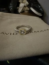 David Yurman Sterling Ring Size 7 Petite Ring 