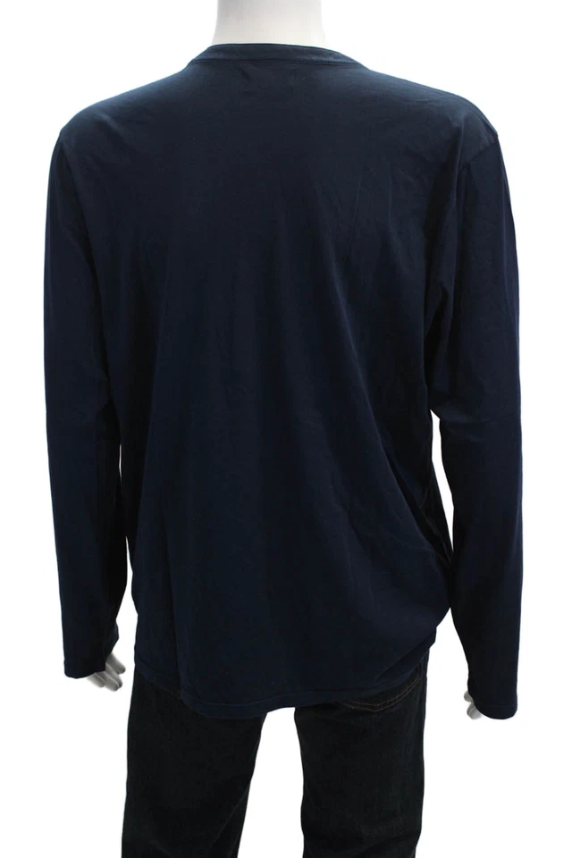 Camiseta Velvet by Graham & Spencer Para Hombre Banda Azul Oscuro Manga Larga Talla XL Foto 3 de 4