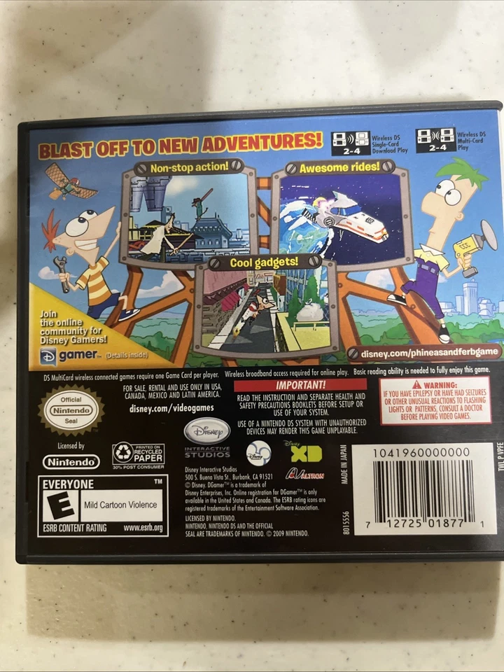 Nintendo DS Phineas and Ferb: Ride Again - Completo en caja con manual Foto 2 de 2
