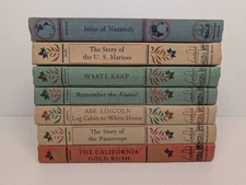 Lot 7 Vintage Landmark Children's History Books Random House Hardcover
