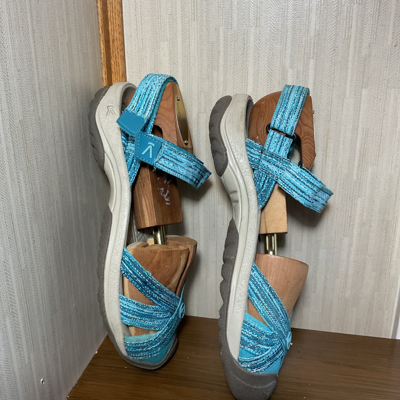Keen Bali Strap Sandalo Donna 6 Blu Teal Punta Chiusa Escursionismo Scarpa Acqua 1016809