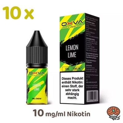 OXVA Overdosed LEMON LIME 10mg/ml Nikotin, 50/50 Liquid 10x 10ml