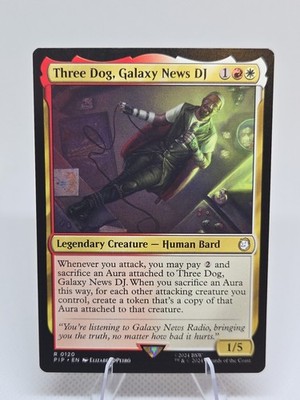 Three Dog, Galaxy News DJ X1 PIP MTG Universes Beyond: Fallout