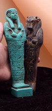 Rare Ancient Egyptian Antiques 2 Pharaonic Statues Khnum & Ushabti Egypt BC