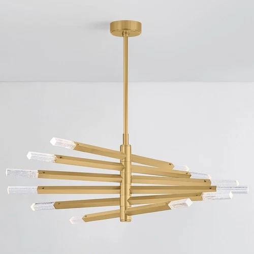 Corbett Lighting 501-42 Strasbourg 42"W LED Abstract Chandelier - Brass - Picture 5 of 9