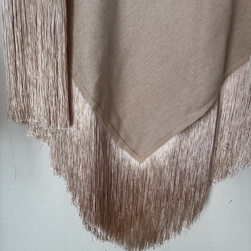 FREE PEOPLE UNDERSTATED LEATHER River Walk Poncho Beige M / L RRP £128 - Bild 5 von 14