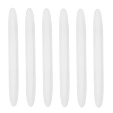 6pcs Car Door Edge Guards Protectors Silicone Side Doors Edge Trim Strip, White