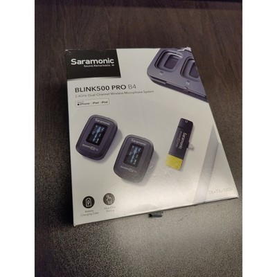 SARAMONIC BLINK 500 PRO B4 2.4GHz WIRELESS DUAL LAV MICS w/ Apple Lightning
