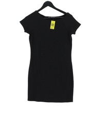 Mango Bodycon Midi Dress M in Black