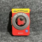 Vtg Sony WM-F3030 My First Sony Walkman Red FM AM Radio Works Needs Belts