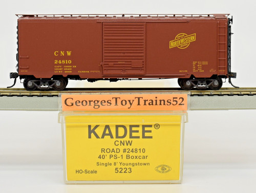 KADEE HO 1:87 #24810 CNW CHICAGO Y NOROESTE 40' PS-1 COCHE DE CAJA 5223 USADO | Condition: Used