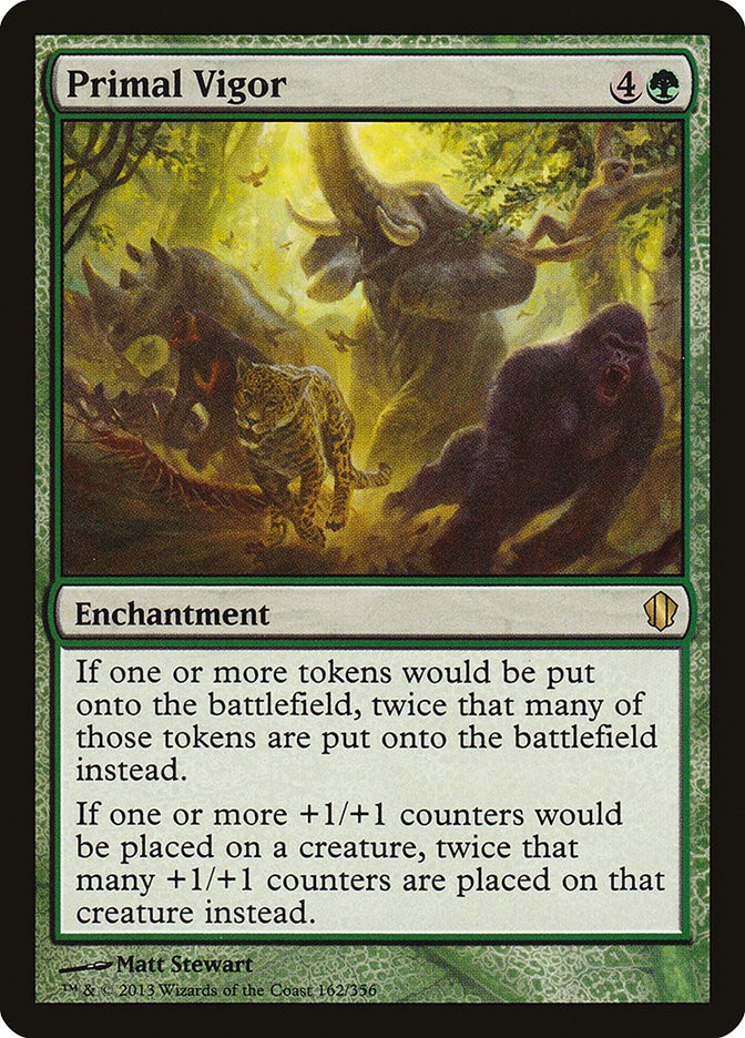 MTG Primal Vigor  - Commander 2013 #162
