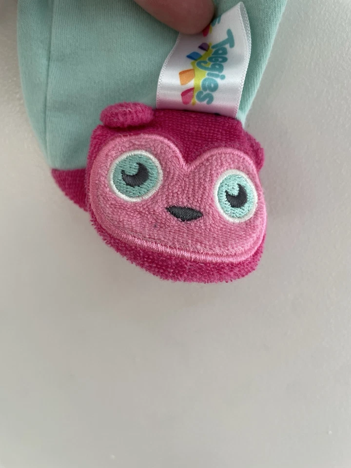 Taggies Bebé Niñas Lindo Rosa Critter Footie Algodón Pull On Pantalones Azul Claro 3M Foto 3 de 4