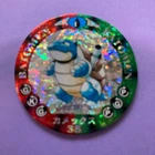 Pokemon Tomy Menko Batomen Vintage Card Coin 90s Blastoise #35 Holo Japanese F/S