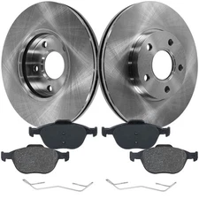 Front Brake Disc Rotors and Pads Kit For Ford Transit Connect 2010 2011-2013